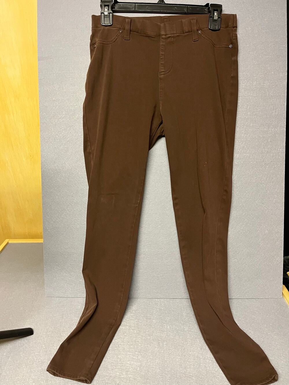Faded Glory women's size M (8-10) brown knit stretch jegging skinny pants